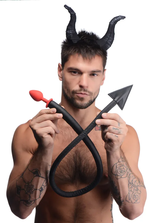 Anal | Tailz Devil Tail Anal Plug and Horns Set Anal | Tailz Devil Tail Anal Plug and Horns Set