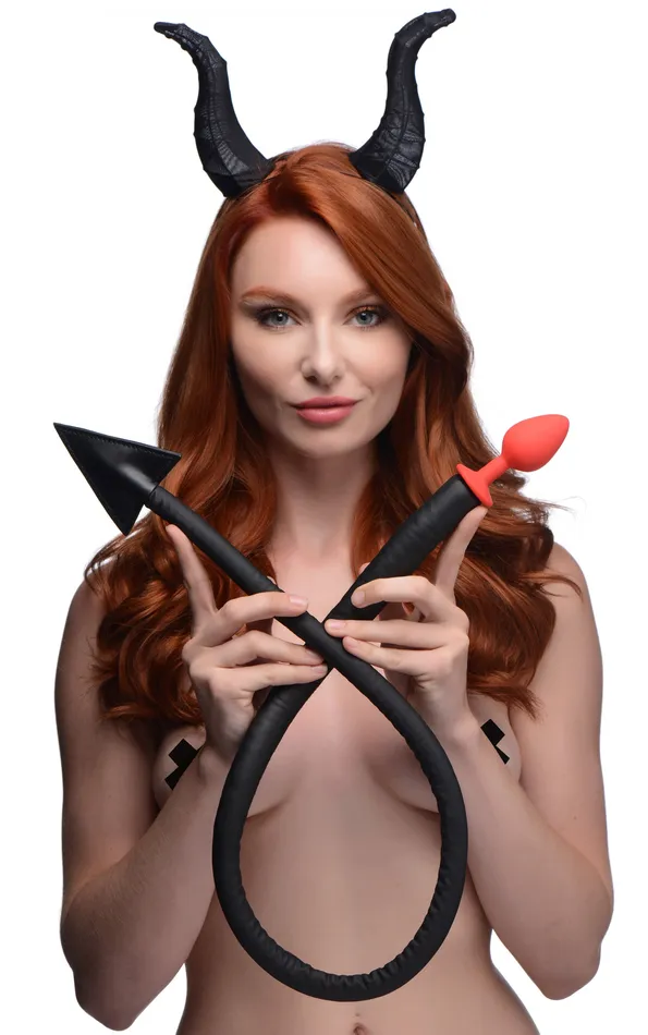 Anal | Tailz Devil Tail Anal Plug and Horns Set Anal | Tailz Devil Tail Anal Plug and Horns Set