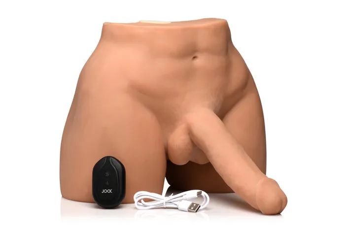 Curve Toys Jock Vibrating Squeezing Male Masturbator wPoseable Dildo Medium Male Sex Toys Curve Toys Jock Vibrating Squeezing Male Masturbator wPoseable Dildo Medium Male Sex Toys