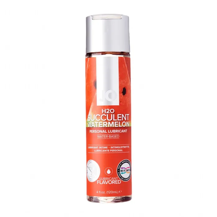 Jo Lubricants System Jo H2O Flavoured Succulent Watermelon Water Based Personal Lubricant Red Succulent Watermelon 120 milliliters 4 oz Jo Lubricants System Jo H2O Flavoured Succulent Watermelon Water Based Personal Lubricant Red Succulent Watermelon 120 milliliters 4 oz