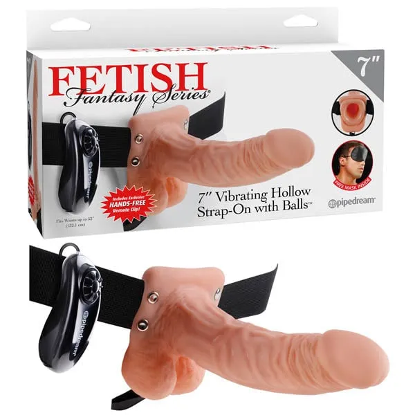 Pipedream Female Sex Toys Fetish Fantasy Series 7 Vibrating Hollow Strapon With Balls Flesh 178 cm 7 Vibrating Hollow StrapOn Pipedream Female Sex Toys Fetish Fantasy Series 7 Vibrating Hollow Strapon With Balls Flesh 178 cm 7 Vibrating Hollow StrapOn