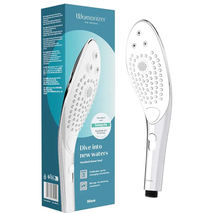 Womanizer Female Sex Toys Womanizer Wave Clitoral Stimulation Shower Head Chrome Womanizer Female Sex Toys Womanizer Wave Clitoral Stimulation Shower Head Chrome