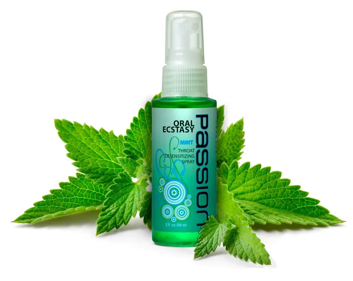 XR Brands Passion Lubricant Male Sex Toys Oral Ectasy Mint Flavored Deep Throat Numbering Spray 2 Oz XR Brands Passion Lubricant Male Sex Toys Oral Ectasy Mint Flavored Deep Throat Numbering Spray 2 Oz