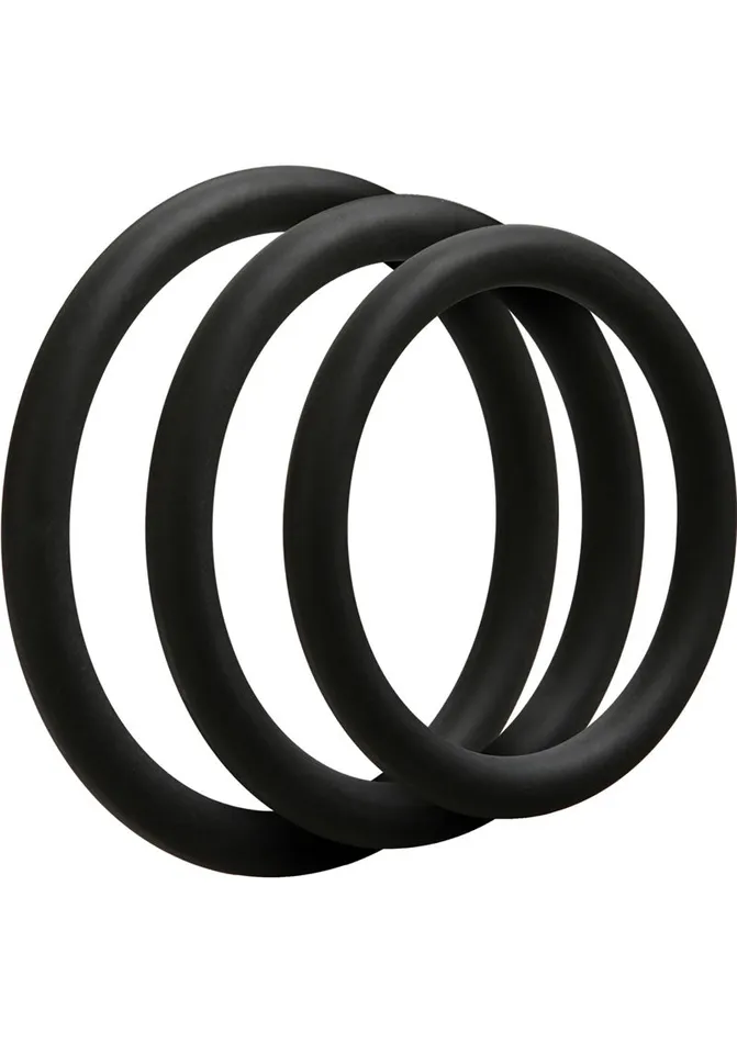 Anal | Doc Johnson Optimale 3 C-Ring Thin Set Black Anal | Doc Johnson Optimale 3 C-Ring Thin Set Black