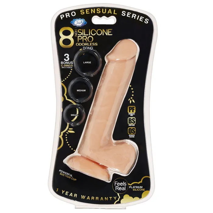 Cloud 9 Novelties Dildos | Pro Sensual Premium Silicone 8 Inch Dong With 3 Cockrings Cloud 9 Novelties Dildos | Pro Sensual Premium Silicone 8 Inch Dong With 3 Cockrings