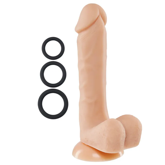 Cloud 9 Novelties Dildos | Pro Sensual Premium Silicone 8 Inch Dong With 3 Cockrings Cloud 9 Novelties Dildos | Pro Sensual Premium Silicone 8 Inch Dong With 3 Cockrings
