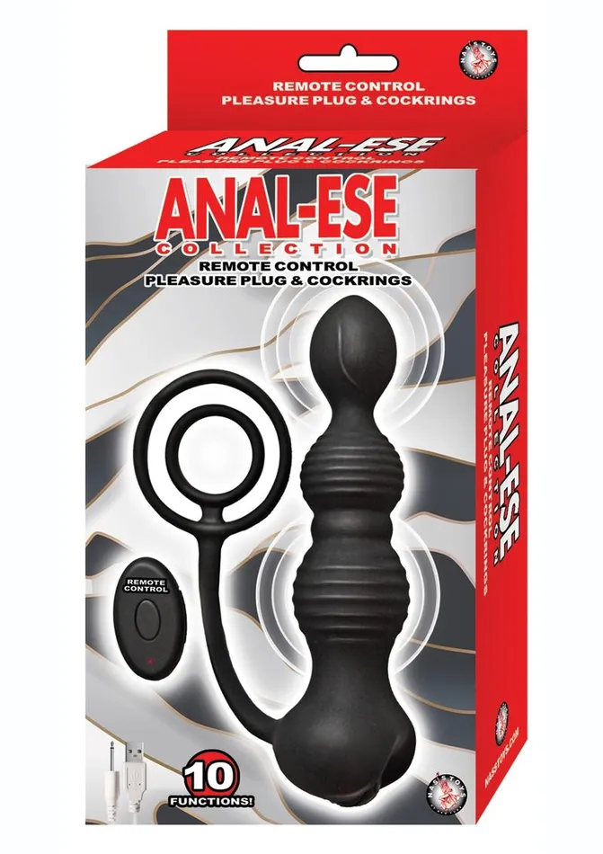 Male Sex Toys | Anal Ese Anal-Ese Silicone Rechargeable Anal Plug and Cock Ring with Remote Control Male Sex Toys | Anal Ese Anal-Ese Silicone Rechargeable Anal Plug and Cock Ring with Remote Control