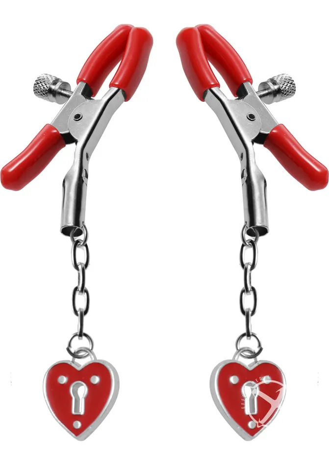 Master Series Crimson Tied Female Sex Toys Master Series Crimson Tied Charmed Heart Padlock Nipple Clamps Master Series Crimson Tied Female Sex Toys Master Series Crimson Tied Charmed Heart Padlock Nipple Clamps