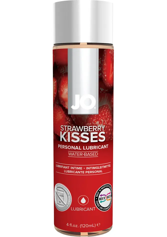 System JO Lubricants JO H2o Water Based Flavored Lubricant Strawberry Kiss System JO Lubricants JO H2o Water Based Flavored Lubricant Strawberry Kiss