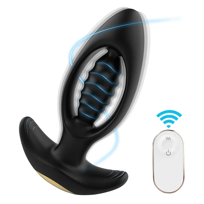 9 Powerful Mode Hollow Spiral Anal Vibrator PSpot Stimulate With Remote Sorlove Female Sex Toys 9 Powerful Mode Hollow Spiral Anal Vibrator PSpot Stimulate With Remote Sorlove Female Sex Toys