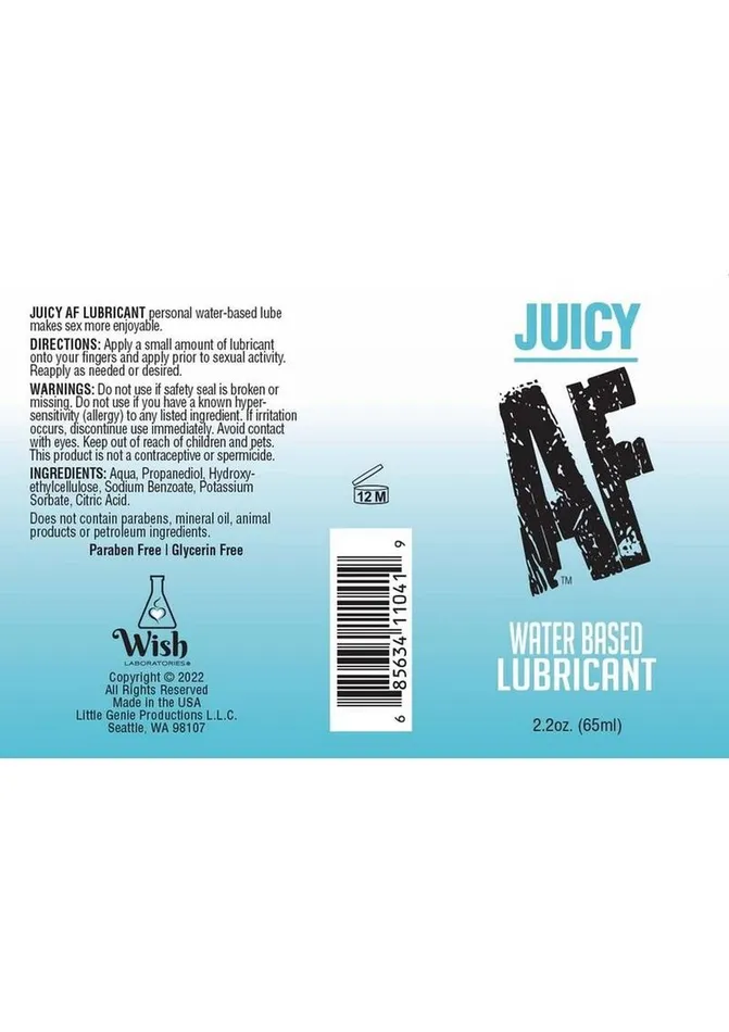 AF Lubricants Juicy AF Water Based Lubricant
