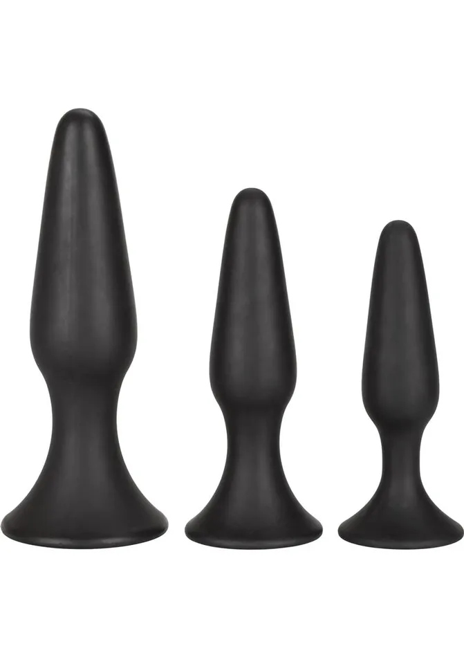 Anal Anal Silicone Anal Trainer Kit Black 3 Sizes Anal Anal Silicone Anal Trainer Kit Black 3 Sizes
