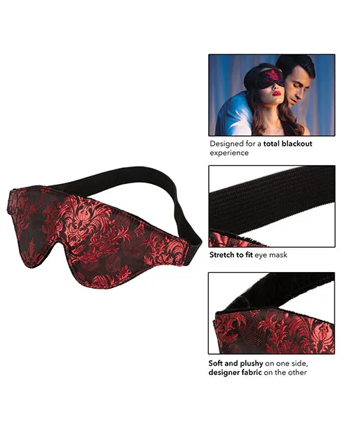 Anal California Exotic Novelties Scandal Blackout Eye Mask BlackRed