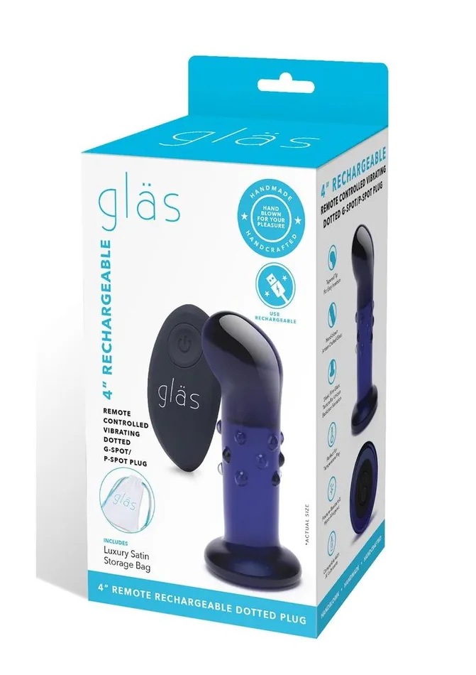 Anal Glas Rechargeable Remote Controlled Vibrating Glass Dotted GSpotPSpot Plug Glas Anal Glas Rechargeable Remote Controlled Vibrating Glass Dotted GSpotPSpot Plug Glas