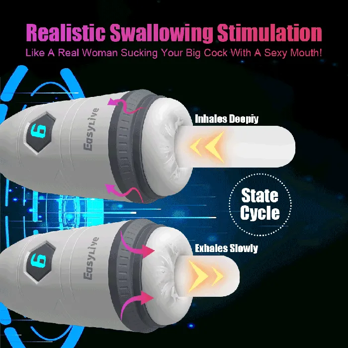 Automatic Sucking Masturbation Cup Male Vagina Real Pussy Vibrating Masturbators Sex Toys SIMUHAPPPY Male Sex Toys