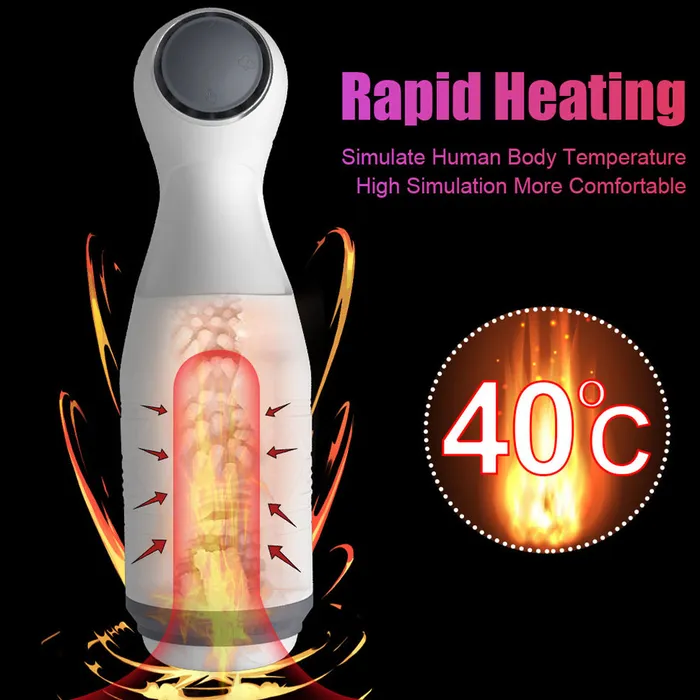 Automatic Sucking Masturbation Cup Male Vagina Real Pussy Vibrating Masturbators Sex Toys SIMUHAPPPY Male Sex Toys