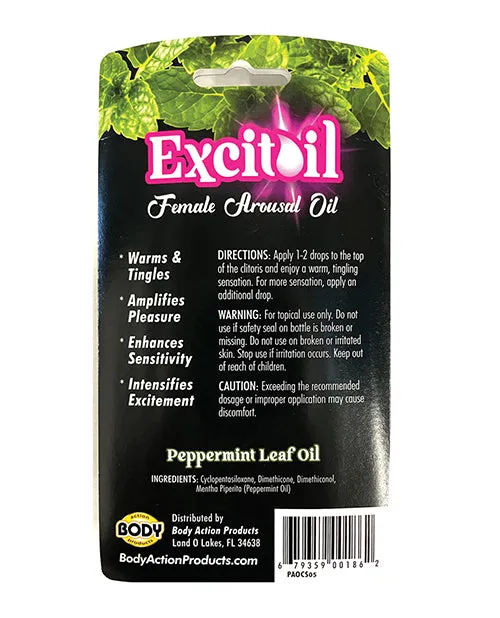 Body Action Products Female Sex Toys Body Action Excitoil Peppermint Arousal Oil 5 oz Body Action Products Female Sex Toys Body Action Excitoil Peppermint Arousal Oil 5 oz