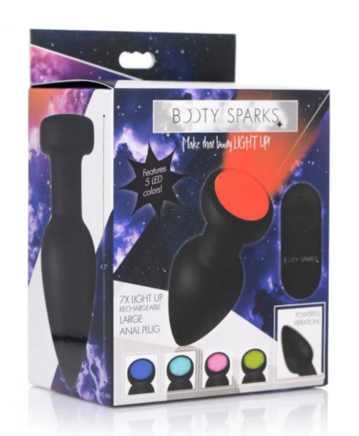 Booty Sparks Silicone Vibrating LED Plug Booty Sparks Anal