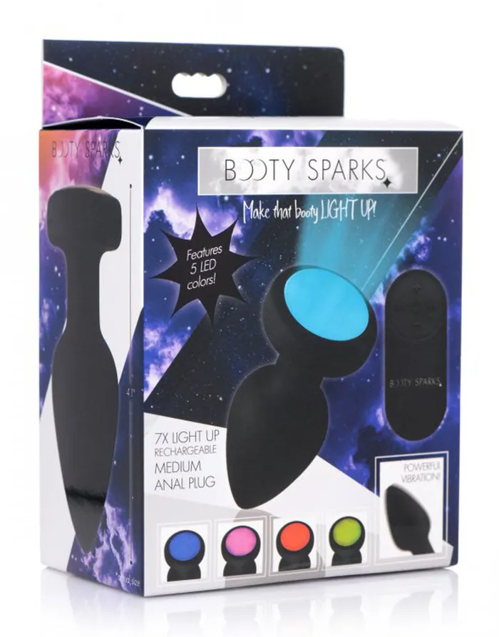 Booty Sparks Silicone Vibrating LED Plug Booty Sparks Anal