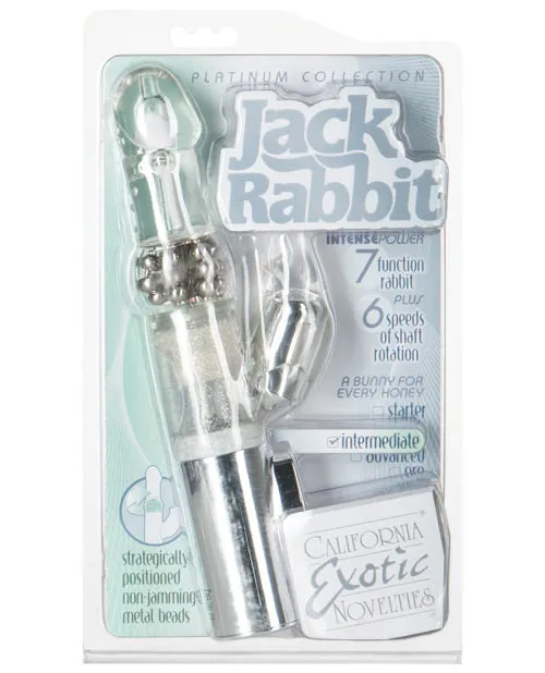 California Exotic Novelties Vibrators Jack Rabbit Platinum Collection Silver California Exotic Novelties Vibrators Jack Rabbit Platinum Collection Silver