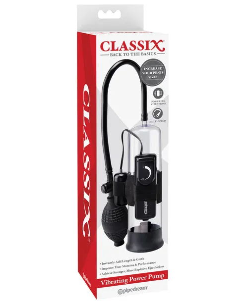 Classix Vibrating Power Penis Pump Pipedream Products Male Sex Toys