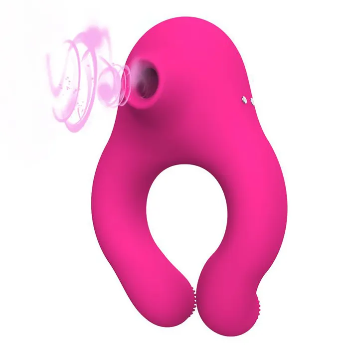 Couple Vibrator Suction Ring For Penis Clitoral Stimulation 7 Modes Sorlove Female Sex Toys Couple Vibrator Suction Ring For Penis Clitoral Stimulation 7 Modes Sorlove Female Sex Toys