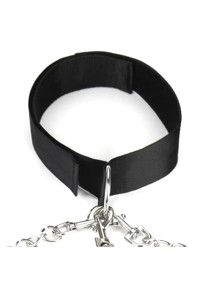Couples Lux Fetish Lux Fetish Collar Cuffs and Leash Set with Removable Cuffs and Leash Couples Lux Fetish Lux Fetish Collar Cuffs and Leash Set with Removable Cuffs and Leash