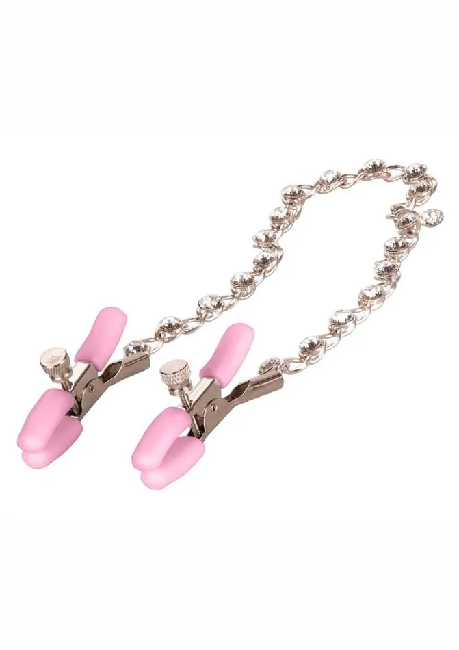 Couples Nipple Play Nipple Play Crystal Chain Nipple Clamps Couples Nipple Play Nipple Play Crystal Chain Nipple Clamps