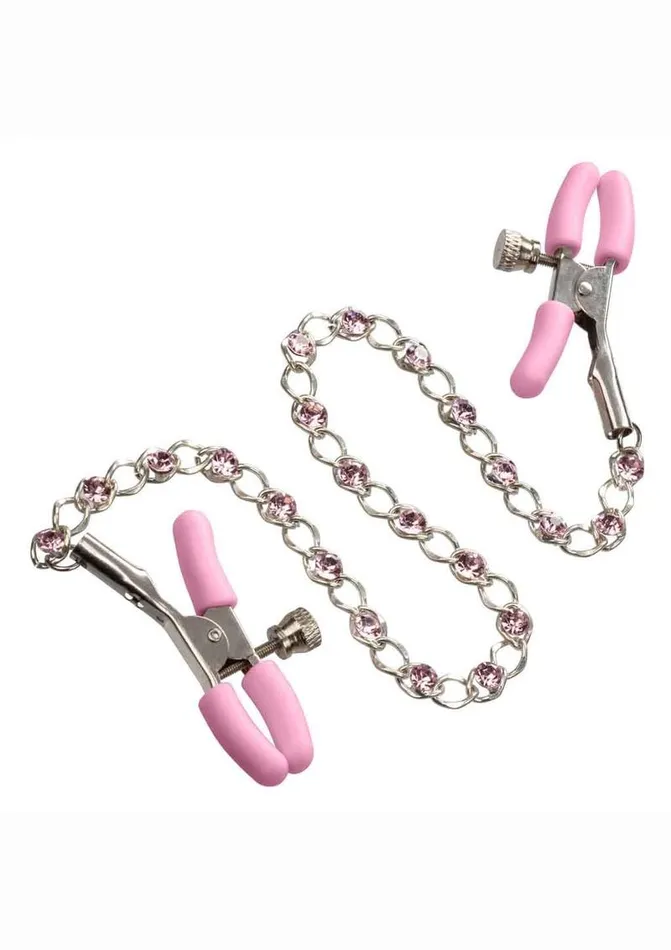 Couples Nipple Play Nipple Play Crystal Chain Nipple Clamps Couples Nipple Play Nipple Play Crystal Chain Nipple Clamps