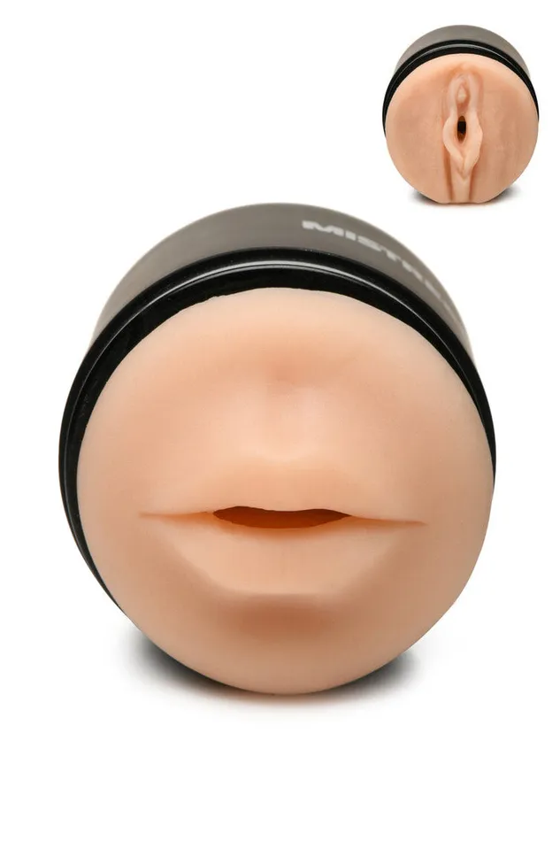 Curve Toys Male Sex Toys Mistress Double Shot Mini Masturbator Mouth Pussy Light Curve Toys Male Sex Toys Mistress Double Shot Mini Masturbator Mouth Pussy Light