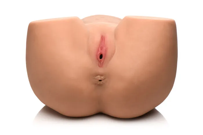 Curve Toys Male Sex Toys Mistress Vibrating Pussy and Ass Masturbator w Remote