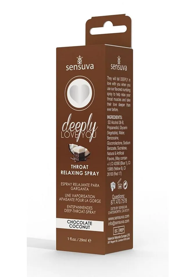 Deeply Love You Vibrators Deeply Love You Throat Relaxing Spray Chocolate Coconut Deeply Love You Vibrators Deeply Love You Throat Relaxing Spray Chocolate Coconut