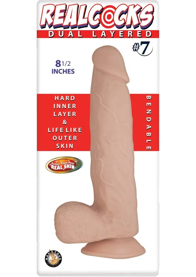 Dildos Realcocks Realcocks Dual Layered 7 Bendable Dildo Dildos Realcocks Realcocks Dual Layered 7 Bendable Dildo