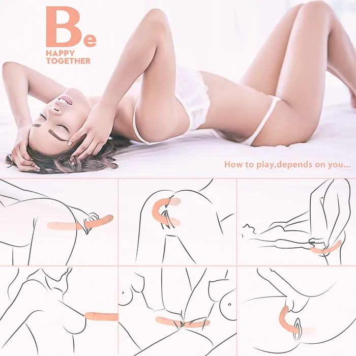Dildos Sorlove Free Bending 1196 Inch DoubleEnded 9 Speed Vibrating G Spot Dildo