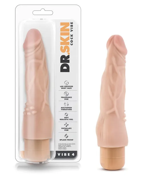 Dr Skin Vibe 4 Beige Blush Novelties Vibrators