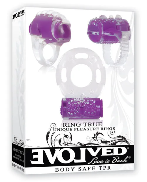 Evolved Novelties INC Vibrators Evolved Ring True Unique Pleasure Rings ClearPurple Evolved Novelties INC Vibrators Evolved Ring True Unique Pleasure Rings ClearPurple