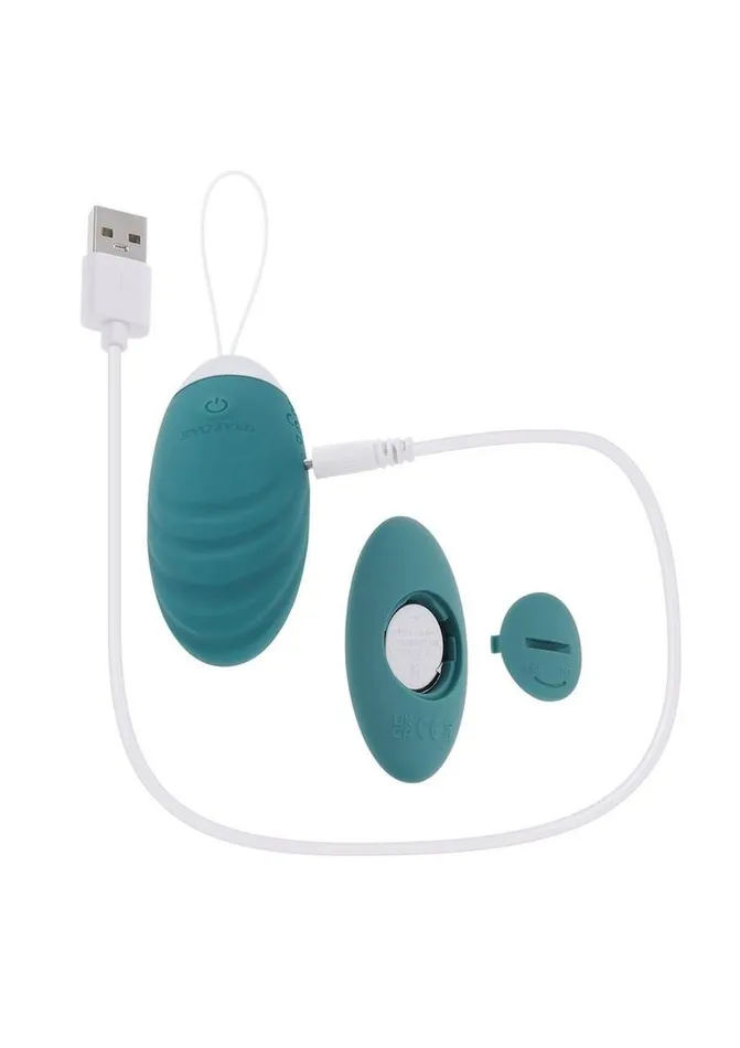 Evolved Oval Office Rechargeable Silicone Egg with Remote Female Sex Toys