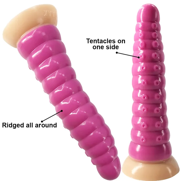 FAAK G121 Large 26cm Dildo Liquid Silicone Ridged Alien Tenticle Anal Plug FAAK Male Sex Toys