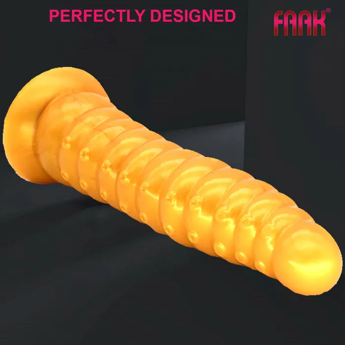 FAAK G121 Large 26cm Dildo Liquid Silicone Ridged Alien Tenticle Anal Plug FAAK Male Sex Toys