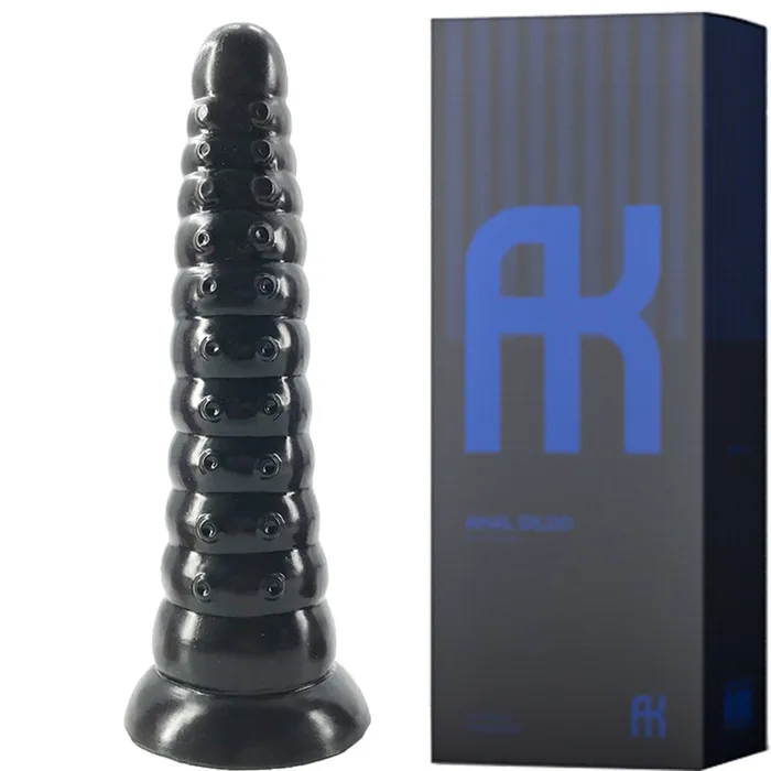 FAAK G121 Large 26cm Dildo Liquid Silicone Ridged Alien Tenticle Anal Plug FAAK Male Sex Toys