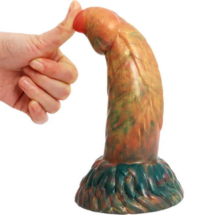 FAAK Geeba G6016 Liquid Silicone 8 Anal Plug Dildo FAAK Male Sex Toys