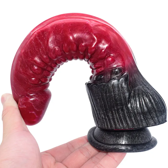 FAAK N5007 Aula 9 Platinum Liquid Silicone Anal Plug Dildo FAAK Male Sex Toys