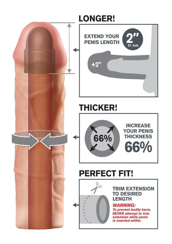 Fantasy XTensions Mega 2in Extension Sleeve Fantasy XTensions Male Sex Toys Fantasy XTensions Mega 2in Extension Sleeve Fantasy XTensions Male Sex Toys