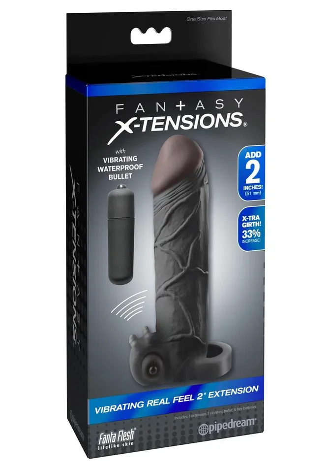 Fantasy XTensions Vibrating Real Feel 2in Extension Sleeve Fantasy XTensions Male Sex Toys Fantasy XTensions Vibrating Real Feel 2in Extension Sleeve Fantasy XTensions Male Sex Toys