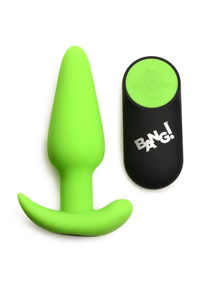 Female Sex Toys BANG Bang 21x Glow In The Dark Rechargeable Silicone Butt Plug with Remote Female Sex Toys BANG Bang 21x Glow In The Dark Rechargeable Silicone Butt Plug with Remote