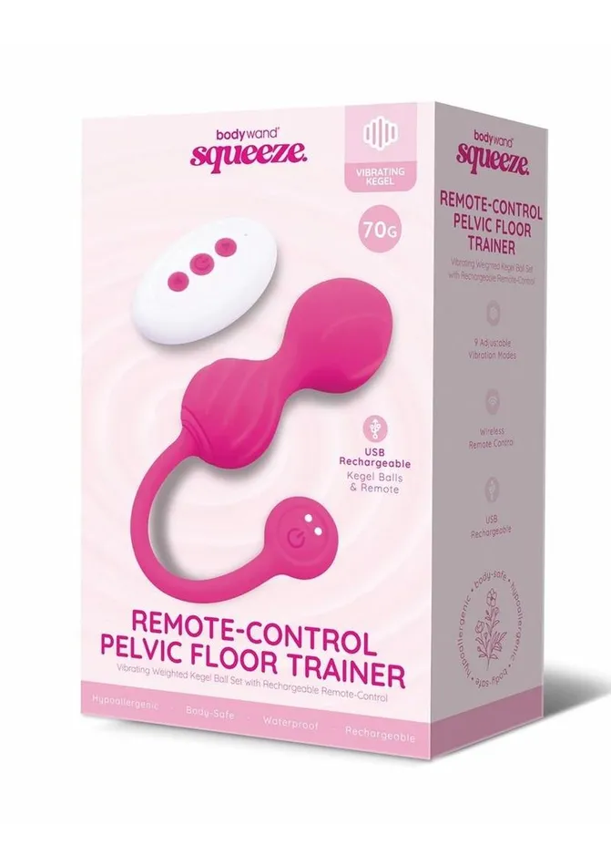 Female Sex Toys Bodywand Bodywand Squeeze Remote Control Rechargeable Silicone Pelvic Floor Trainer Weighted 70g Female Sex Toys Bodywand Bodywand Squeeze Remote Control Rechargeable Silicone Pelvic Floor Trainer Weighted 70g