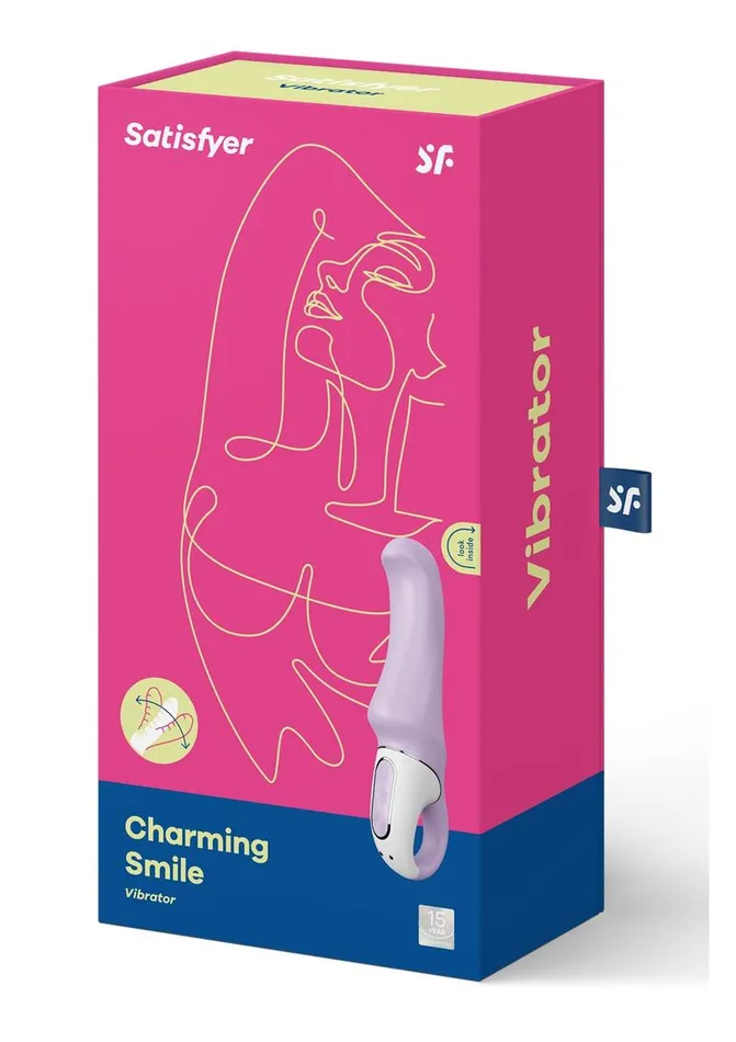 Female Sex Toys Satisfyer Satisfyer Charming Smile Flexible Silicone GSpot Vibrator Waterproof Female Sex Toys Satisfyer Satisfyer Charming Smile Flexible Silicone GSpot Vibrator Waterproof