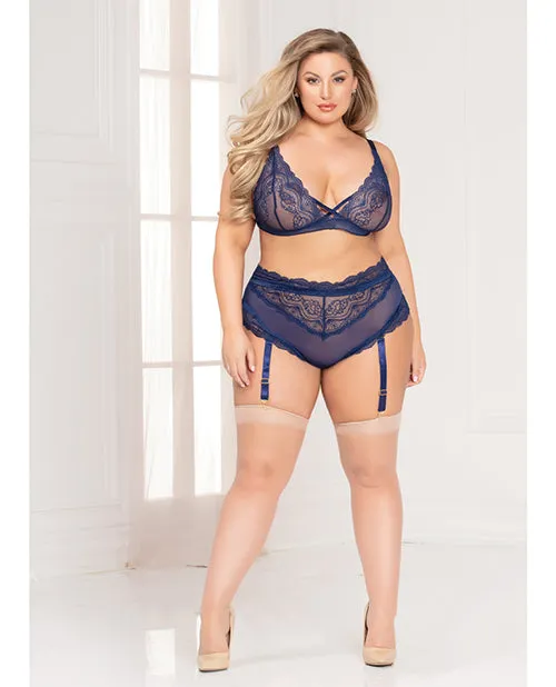 Female Sex Toys Seven Til Midnight Lace Bralette High Waist Panty w Removable Garters Female Sex Toys Seven Til Midnight Lace Bralette High Waist Panty w Removable Garters