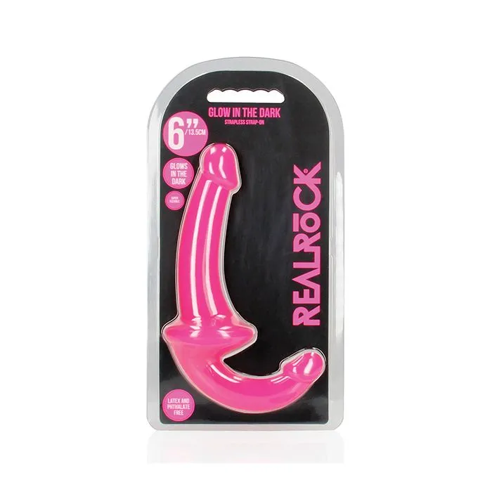 Female Sex Toys Shots America LLC RealRock 6 Strapless Strap On Glow in the Dark Neon Pink Female Sex Toys Shots America LLC RealRock 6 Strapless Strap On Glow in the Dark Neon Pink