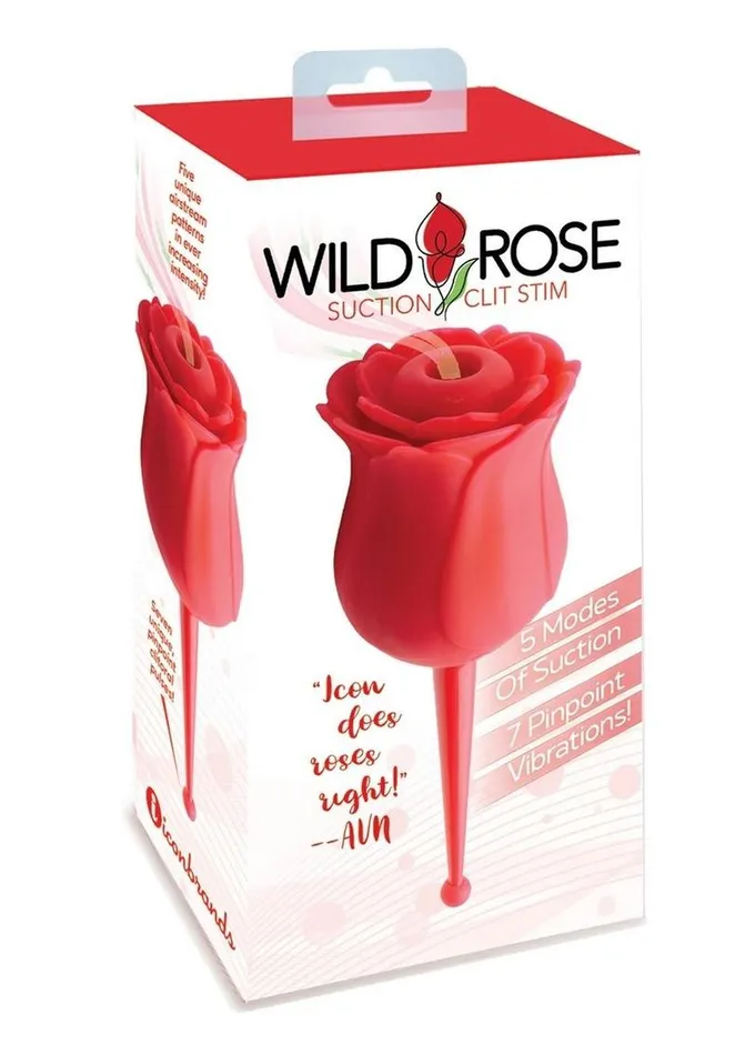 Female Sex Toys Wild Rose Wild Rose Le Point Rechargeable Silicone Suction Vibrator